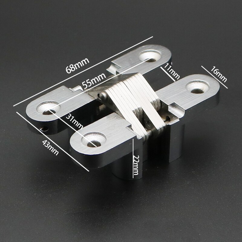 2 pieces Folding door hinge Hidden door Hinges Concealed Door Hinge Cross for Heavy Doors Folding Door Hinge Furniture Hardware