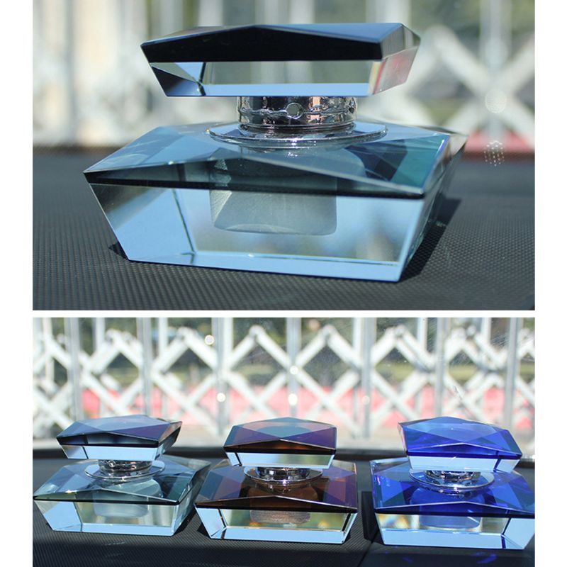Udsøgt krystal model bil parfume sæde duft flaske auto luftfrisker 6 xdb