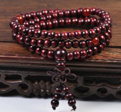 1Pcs Sandelhout Bead Mala Boeddhistische Boeddha Meditatie 108 Gebed Armband Vrouwen Mannen Kralen Armbanden 6Mm