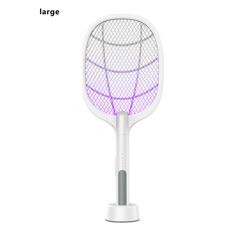Raquette anti-mouches électrique, lumière UV, Rechargeable par USB, lampe LED, piège à moustiques d'été, raquette anti-insectes: NO.06