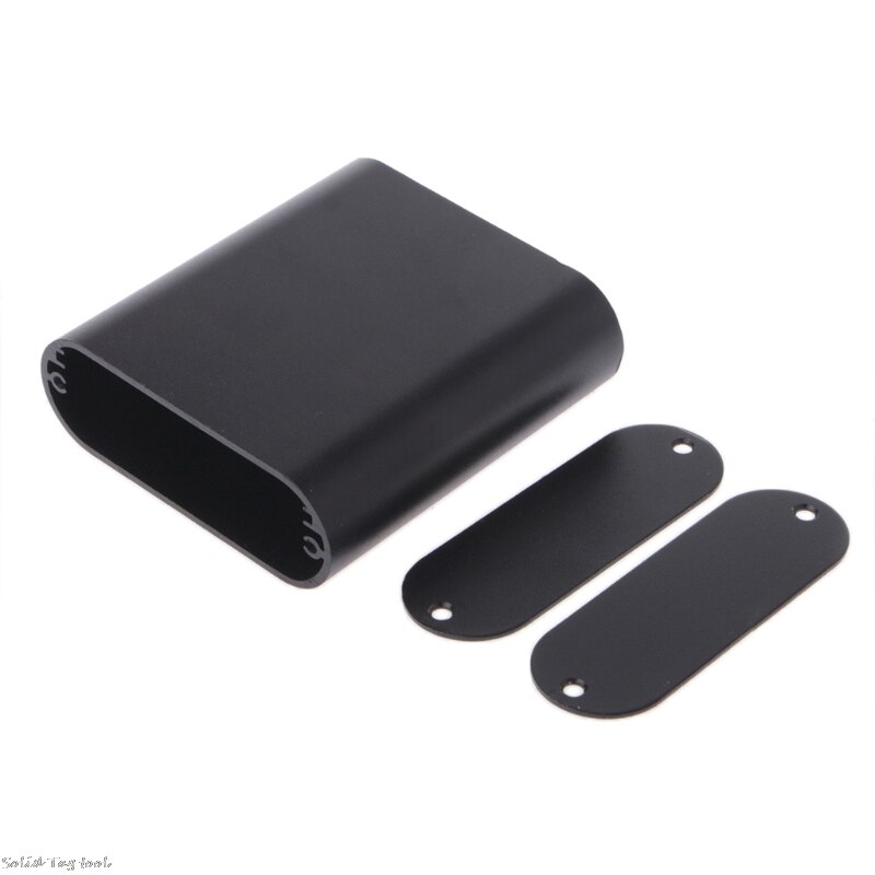 Aluminum Enclosure PCB Instrument Box Electronic Project PCB Instrument Case Box 75*70*24mm Black