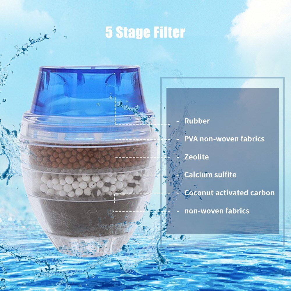 Faucet Water Filter Purifier Kitchen Tap Filtration Activated Carbon