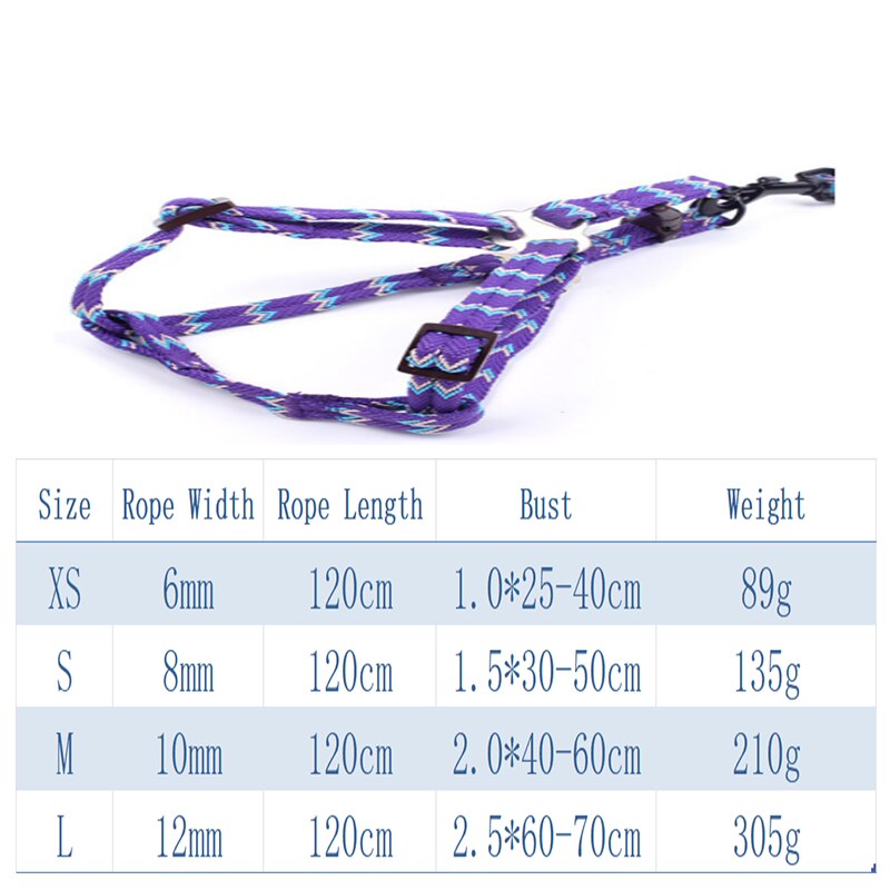 Pet Supplies Leash Set Dog Harness Nylon Pet Leash Chest Strap Foam Handle Safety Suitable For Large Medium Small Dogs