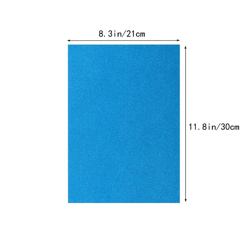 10pcs A4 Sheets Glitter Cardstock Card Making Diy Material Sparkling Craftwork Scrapbooking (Gold)