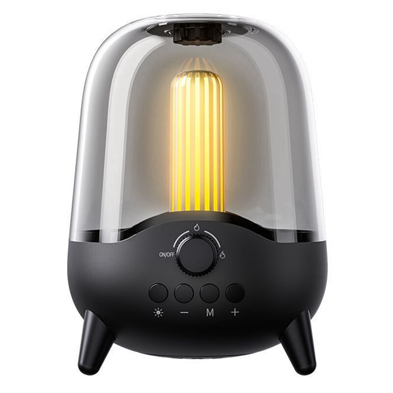 Breathe light bluetooth speaker , 10d surround sound 40w high-power bluetooth speakers for parties and homes: Black