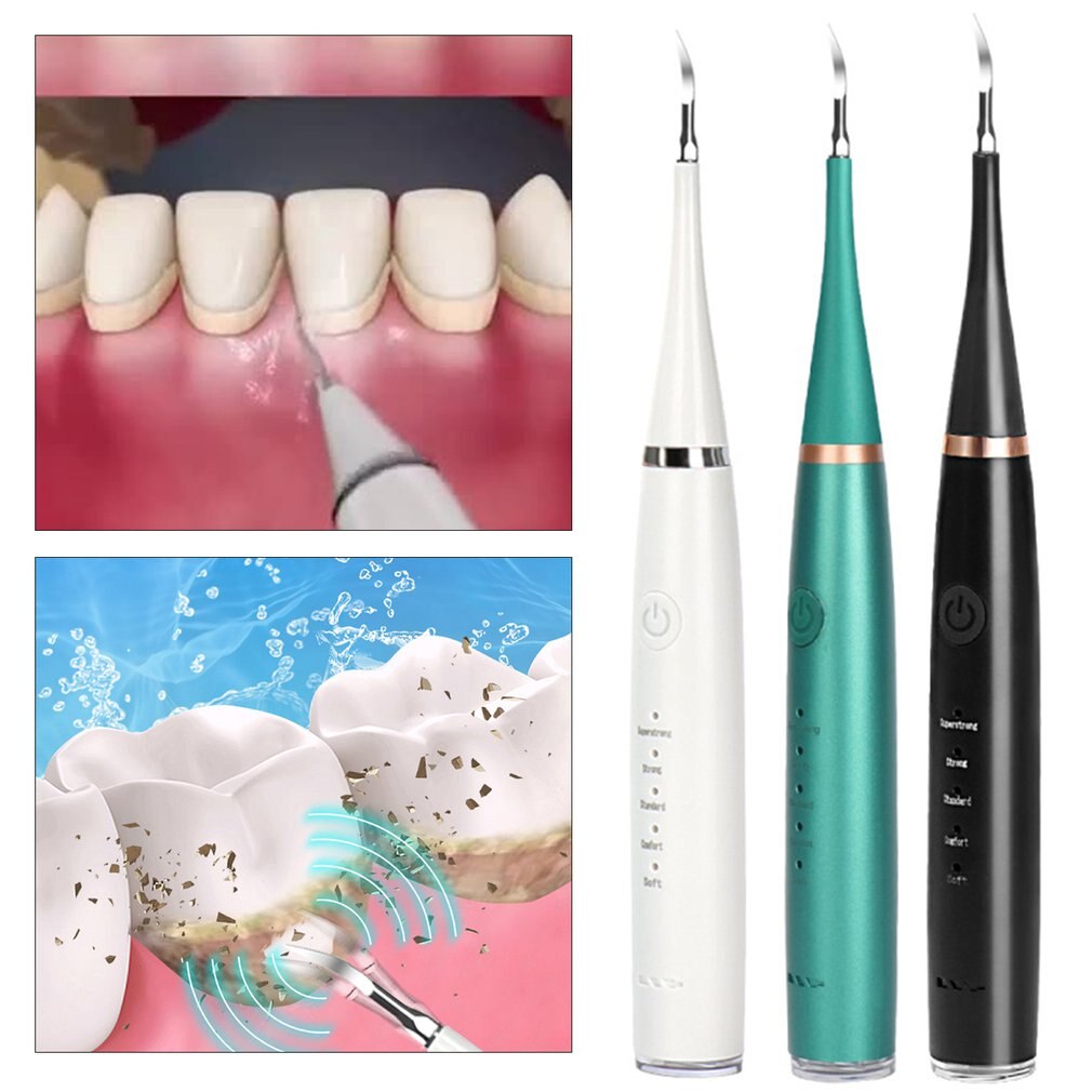 Household Electric Teeth Whiten Cleaning Kit With 3 Brush Heads USB Charging Tooth Care Tool Electric Toothbrush