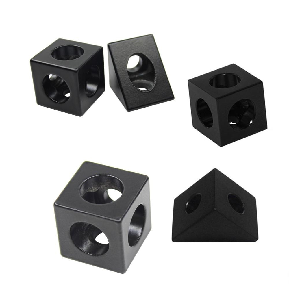1pc Black Angle Corner Connector 90 Degree Angle Bracket For Openbuilds Cnc Mill 3d Printer Diy Parts