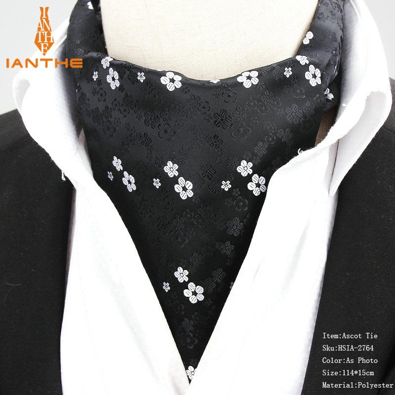 LiFBeauTiFul Mode Ascot Stropdas for Mannen Zijde Effen Roze Das