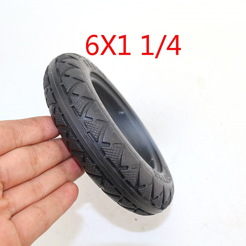 6X1 1/4 solid tires 6 inch electric scooter Mini electric car non inflatable solid tyres