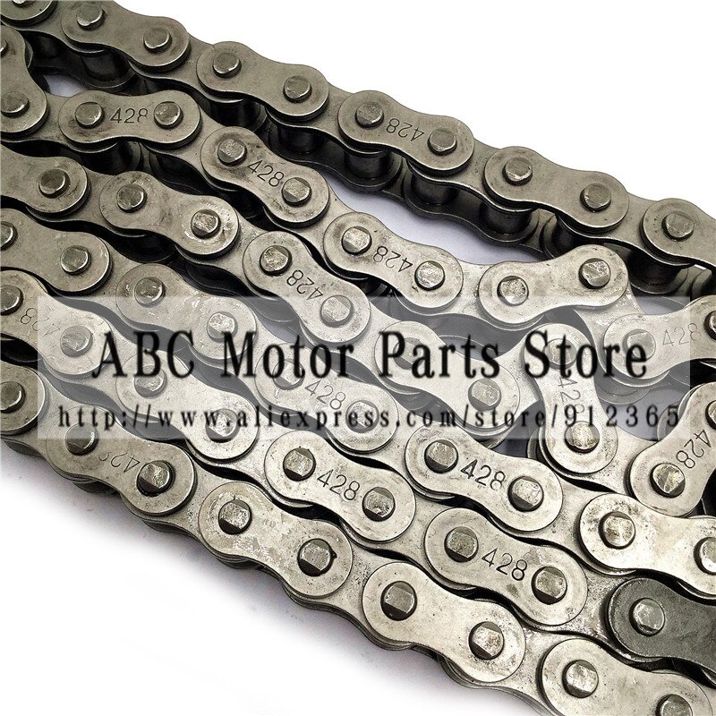 #428 102 104 106 108 110 LINKS DRIVE KETTING MET CHAIN RING VOOR PIT PRO DIRT BIKE ATV QUAD 125cc 140cc 150cc Chinese