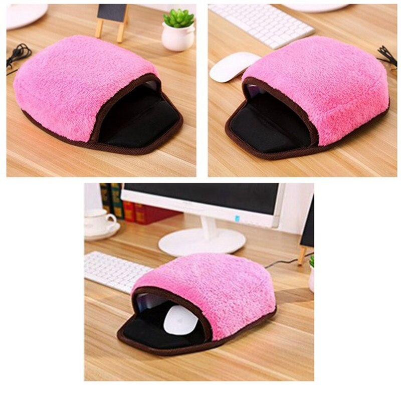 USB Heated Mouse Pad Mousepad Mouse Hand Warmer With Wrist Guard Warm Winter Mouse Mat USB Port