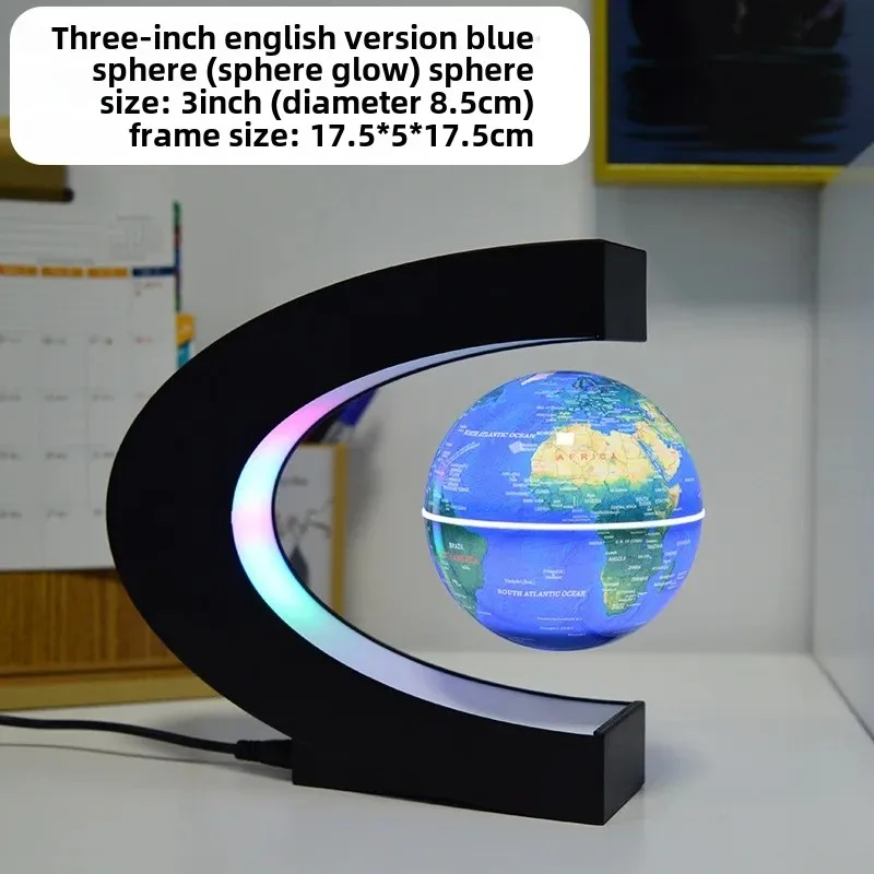 Bola de levitación magnética creativa, único de escritorio, oficina, empresa, evento, pieza de decoración transfronteriza, equipo educativo: Azul oscuro