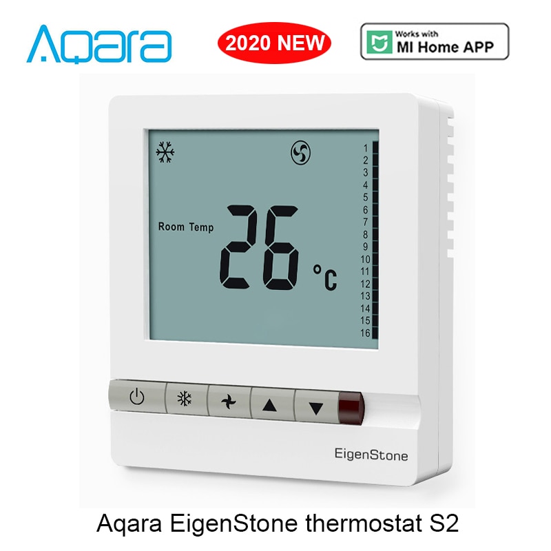 Xiaomi Aqara WiFi Smart Thermostat Central Air conditioner Module Cooling Heating for Fan Coil Unit Room Temperature Controller