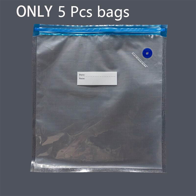 Bolsa de almacenamiento al vacío para impresora 3D, filamento PLA ABS, secador de filamentos, bolsas de sellado resistentes a la humedad que mantienen el filamento seco: Only 5 Bags