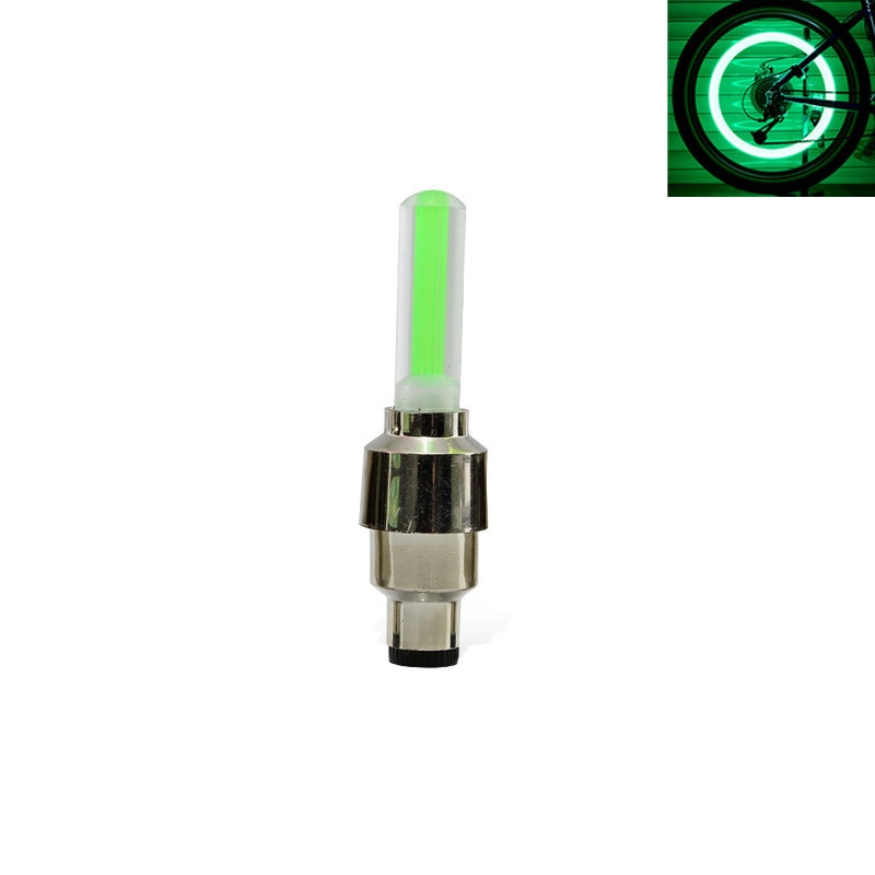 Neon lys dæk hjul ventil hætte lys led flash bil dæk ventil hætter luft cover dæk fælg ventil hjul spindel hætte cykel lys