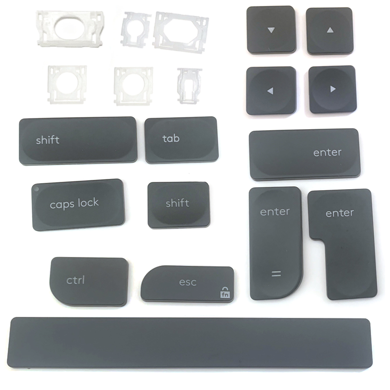 Replacement Brand Keycap Key Cap Scissor Clip Hinge Button For Logitech Keycap MX YR0073 Graphite Grey Left Ctrl ESC Space