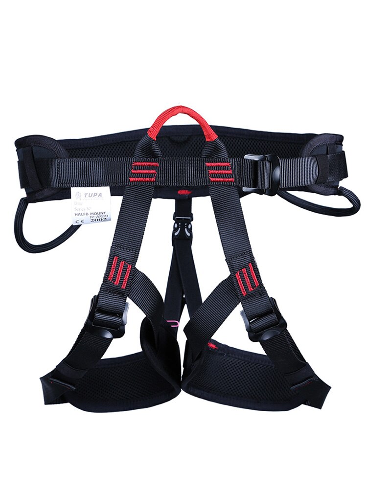 XINDA-cinturón de seguridad para senderismo al aire libre, escalada en roca, medio cuerpo, cinturón de apoyo, arnés de altura, equipo deportivo aéreo
