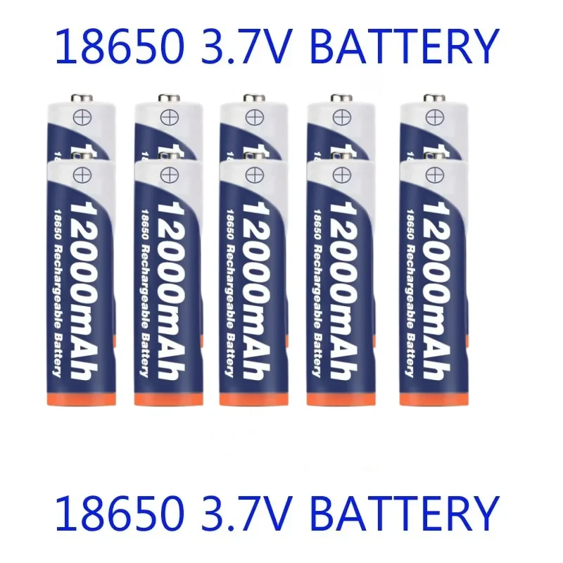18650 Oplaadbare Batterij 3.7V 18650 12000mAh Capaciteit Oplaadbare Li Batterij Voor Zaklamp Zaklamp Batterij: Sky Blue