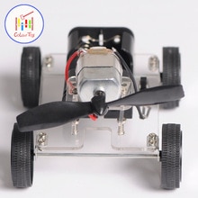 Mini Motor DIY Robot Kit Education Assembly Smart Windmilling Wind Car Kids Toys For 3+ Children Puzzle Battery Birthday