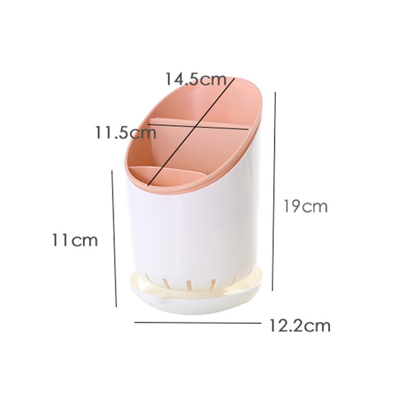 Bestek Opslag Houder Bestek Afdruiprek Container Droogrek Antislip Servies Mes Lepel Vork Opbergdoos Keuken Organizer