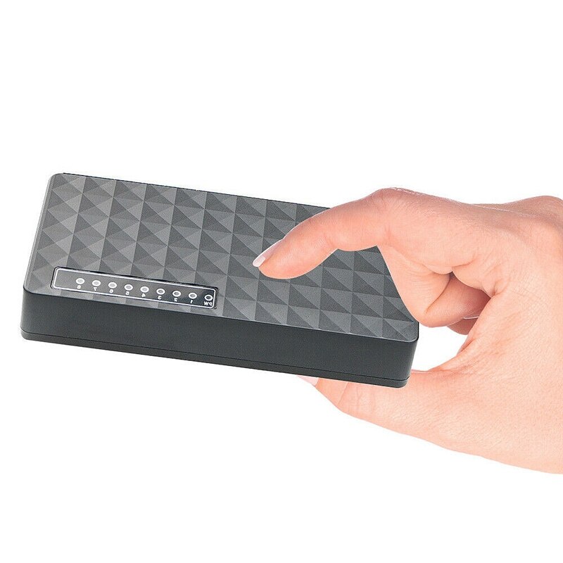 10/100 Mbps 8 Ports Poe Ethernet Lan commutateur de réseau de bureau adaptateur Hub (prise ue)