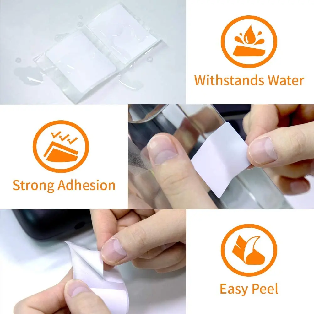 Papel térmico Phomemo para impresora M110/M200, etiquetas para el hogar y la Oficina, Papel adhesivo colorido, Papel adhesivo imprimible cuadrado redondo