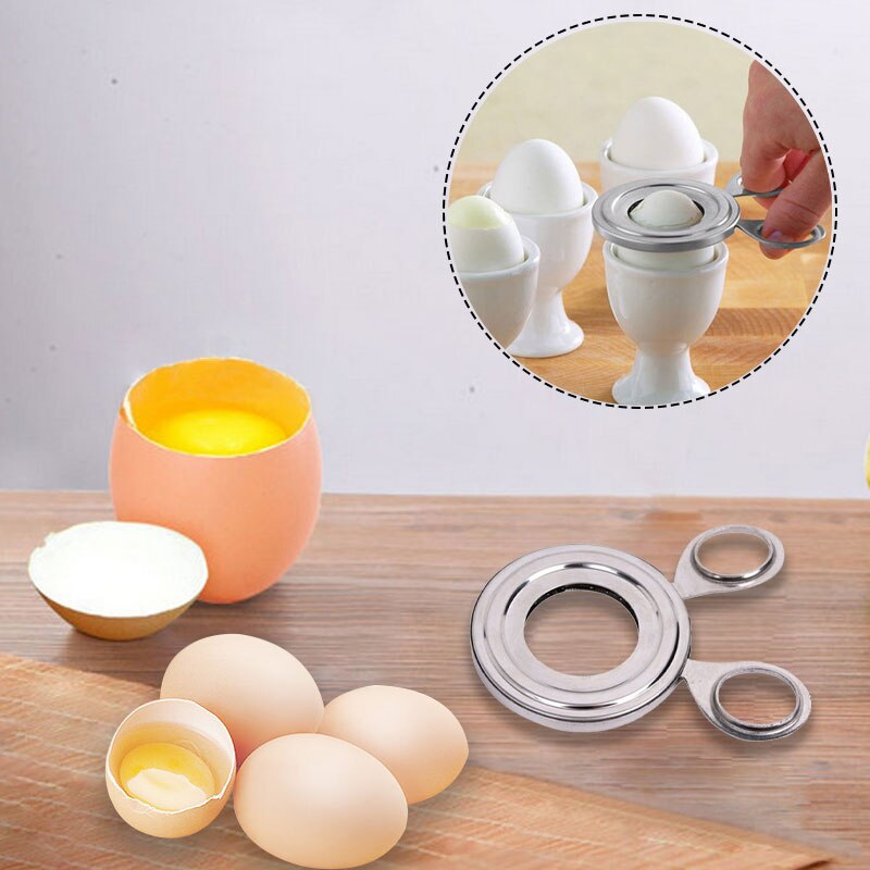 1 Pc Edelstahl Ei Cutter Ei Stripper Gekocht Multifunktions Gerät Ei Hülse Unterbrecher Tragbare Gerät Küche Zubehör