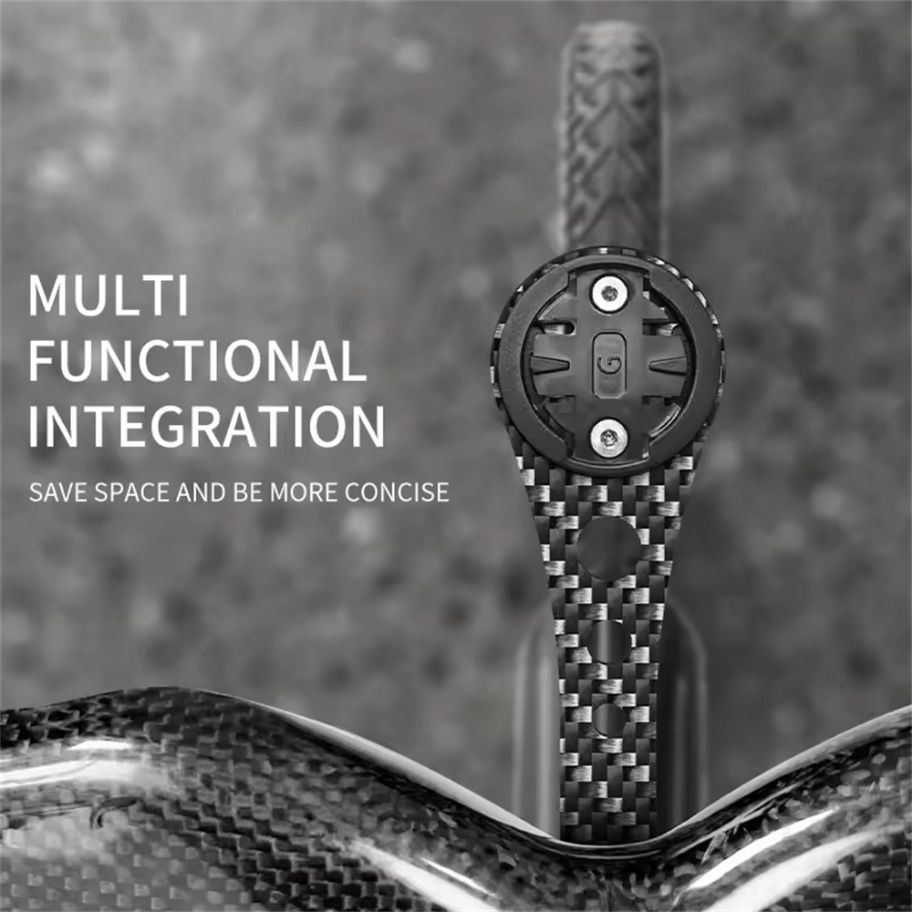 BKPTX CM-01 Carbon Computer Halterung Rennrad Integrierte Lenker Für Garmin/Wahoo/Bryton/Kamera 3K Fahrrad Zubehör