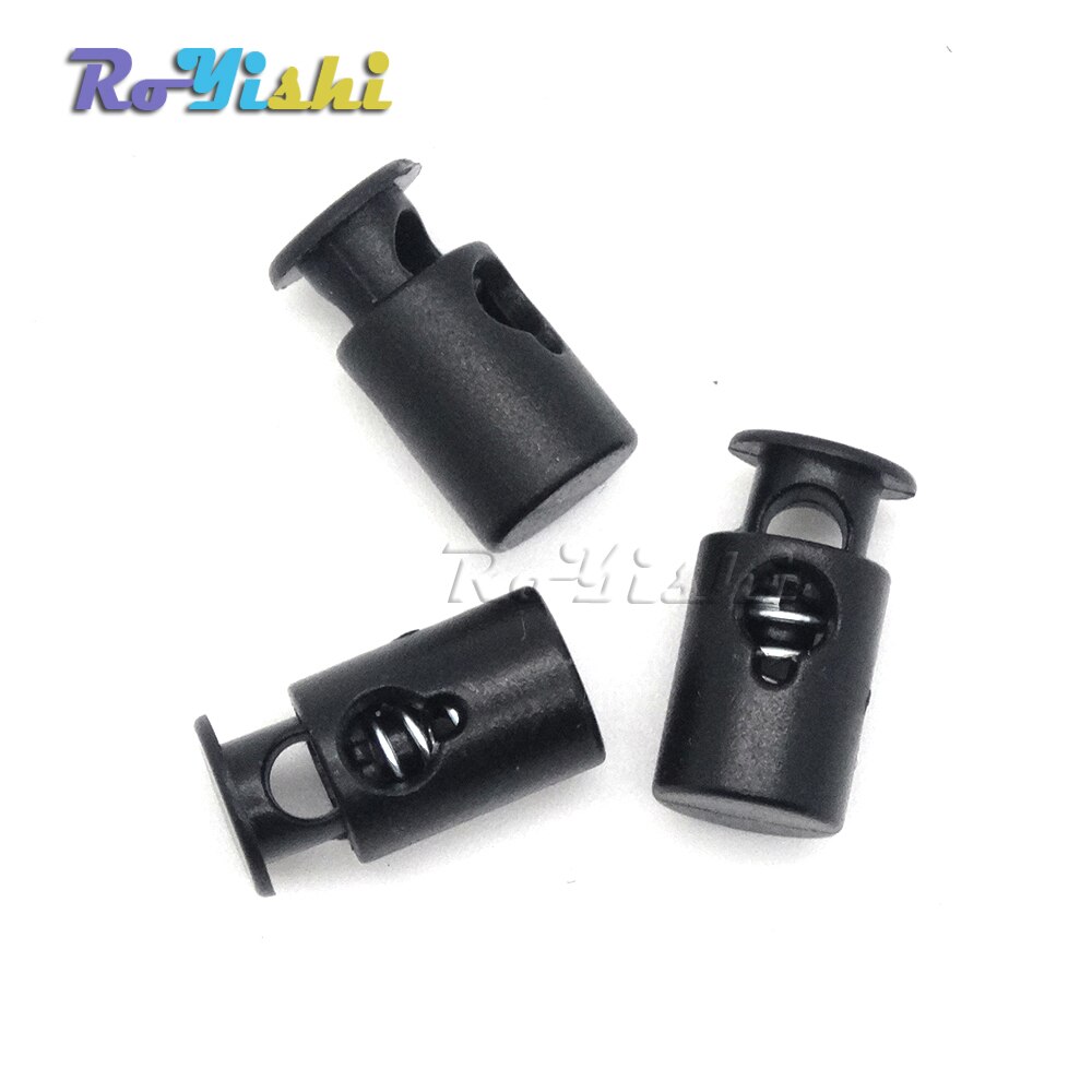 1000pcs/pack Mini Cord Lock Stopper Widely Used For Garment Accessories/Bags/Shoe Lace Black