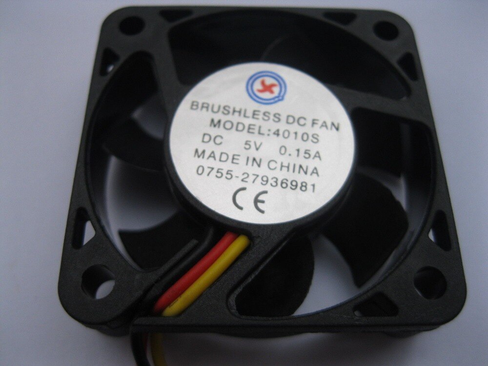4 pcs Brushless DC Cooling Fan 5V 4010S 7 Blade 40x40x10mm 3 Wires Sleeve-bearing