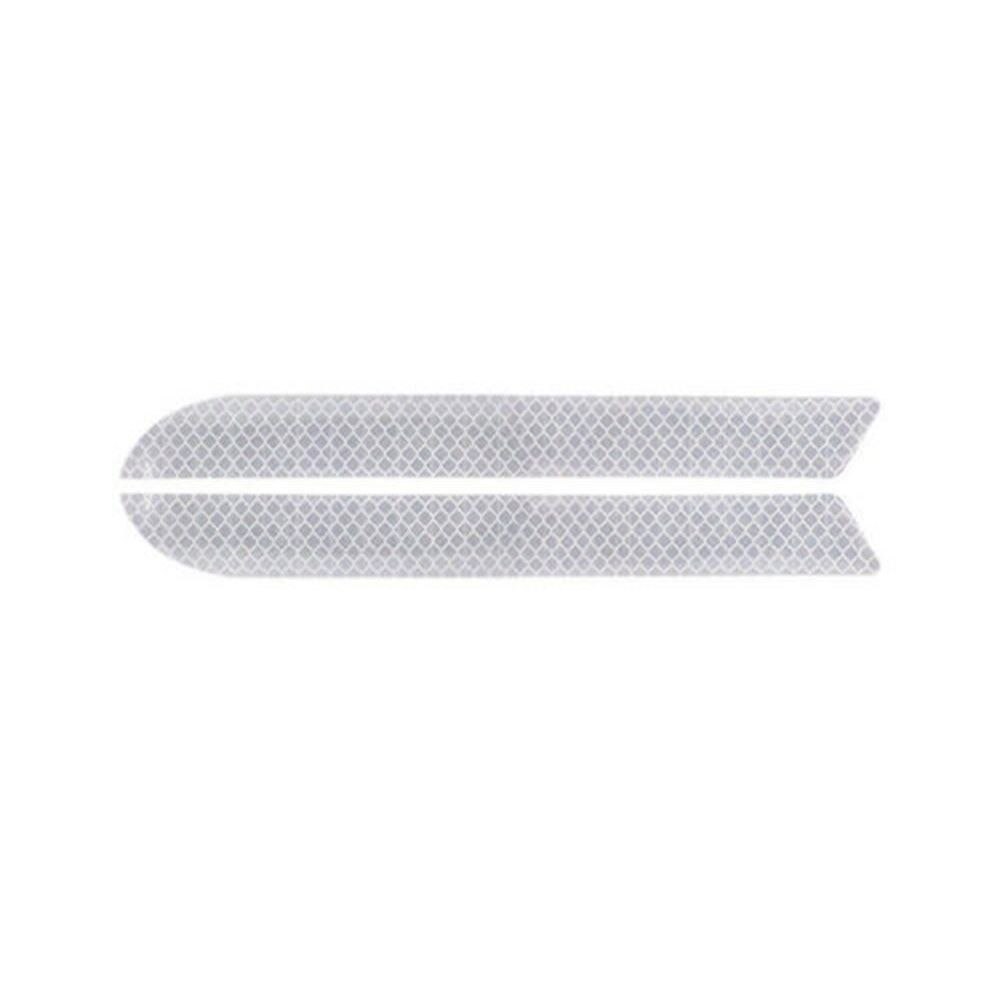 Decal Anti-Collision Safety Warning Auto Safety Car Reflective Strips Rear Bumper Stickers Reflector Tape Nice Warning Mark: white-