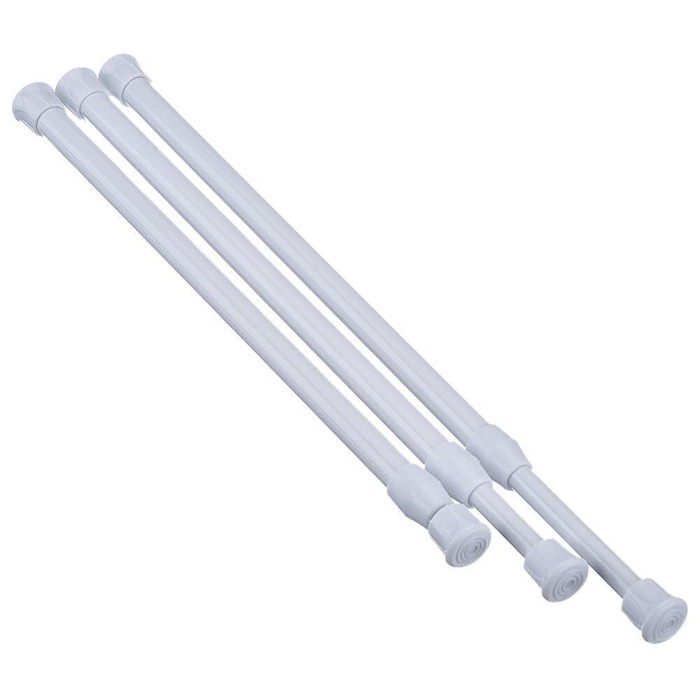 Barra de cortina de muelle de tensión, longitud ajustable para cocina, sala de estar, puerta, baño, 3 tamaños, novedad