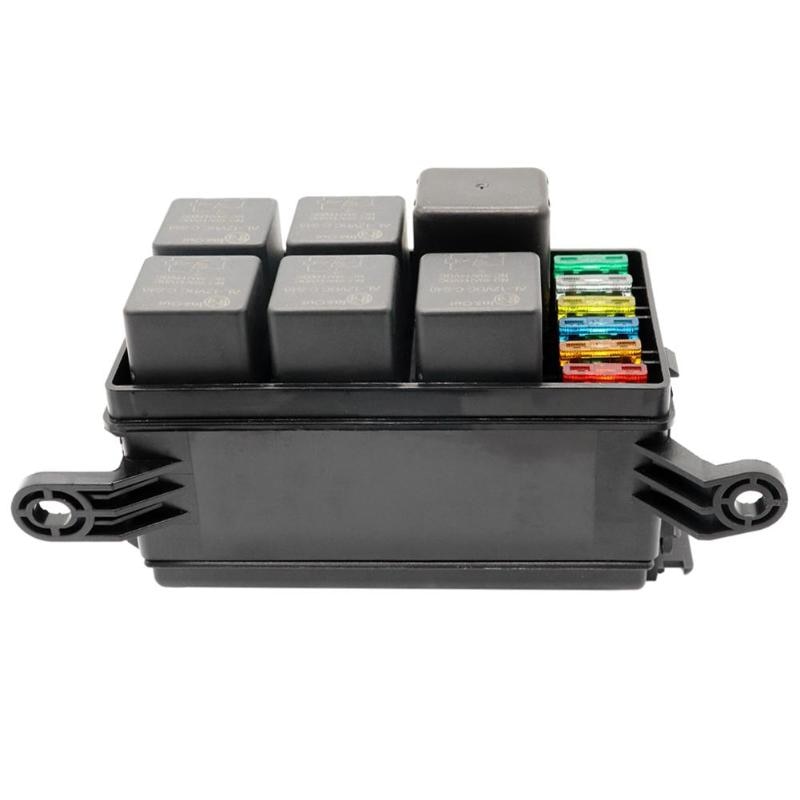 12V zekering en relais box, 6 slots relais blok ATC ATO zekering houder