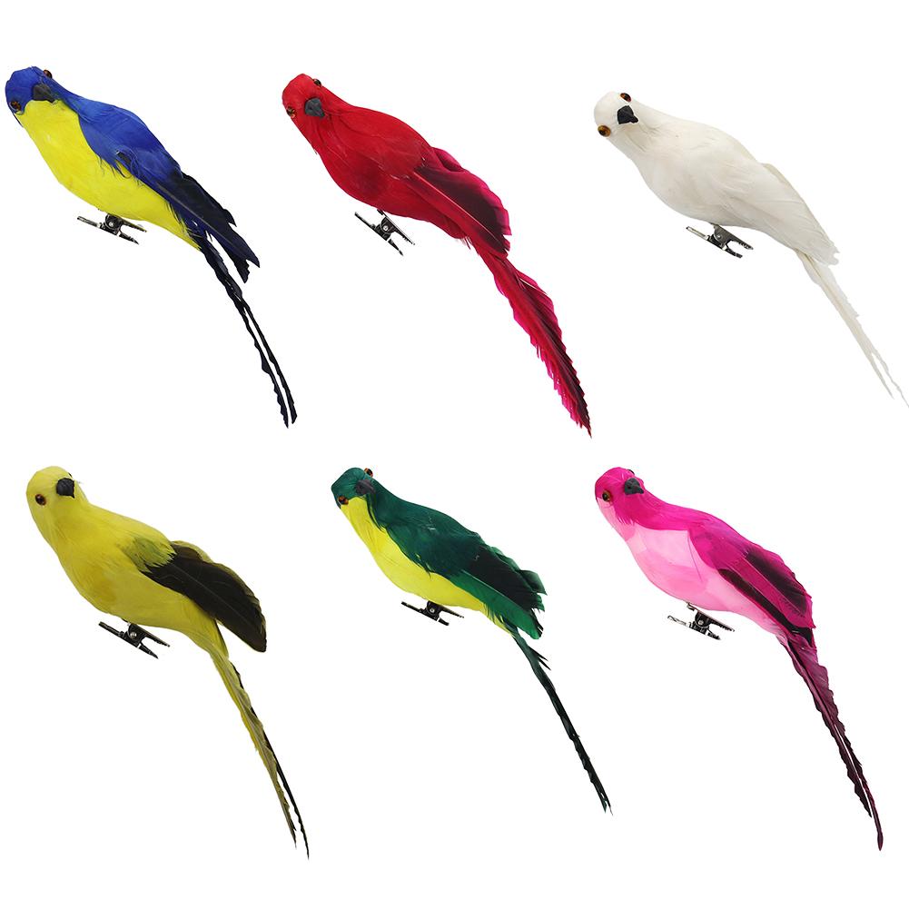 20CM imitación loro guacamayo ventana pájaro espuma pluma loro grande decoración del hogar Decoración de jardinería pájaro