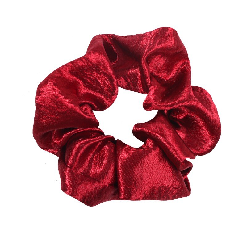 6 PCS Soft Velvet Elastic Hair Rope Scrunchies Sweet Pearls Hair Accessories For Women Tie Hair Ring Ponytail Holder Headpiece: 8