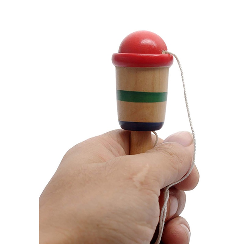 Anti Stress sûr Simple Kendama en bois Bilboquet tasse et balle jouets éducatifs préscolaires pour enfants jeux amusants en plein air