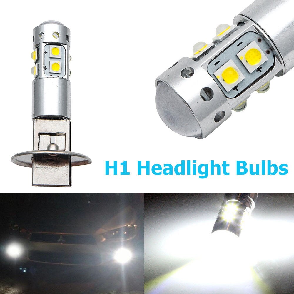 2 kpl  h1 50w tehokas led xenon valkoinen sumuvalo päivävalopolttimot 6000k 12v