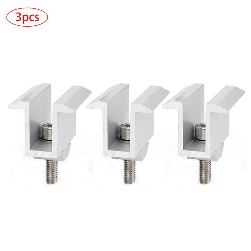 1/3/5Pcs Zonnepaneel Montagebeugel Klem Niet-Verstelbare Verstelbare Beugel Breed Fotovoltaïsche Ondersteuning Solar systeem Accessoires: 3pcs non medium