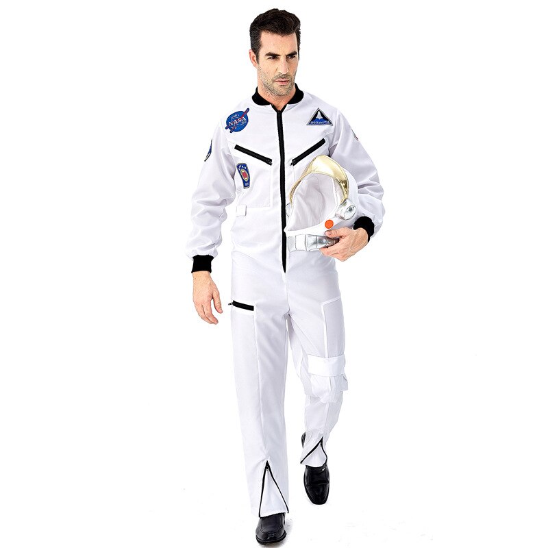 Jyzcos astronaut kostyme klær halloween kostymer til menn voksen maskerade fest jul karneval kostyme