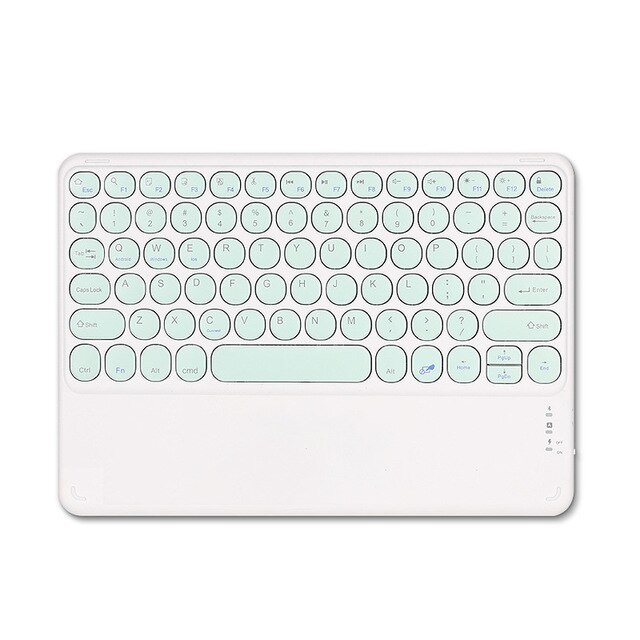 Teclado y panel táctil inalámbrico para tableta y teléfono, teclado de ratón Bluetooth de 10 pulgadas para iPad Air 4 Pro 11, Huawei Matepad: green