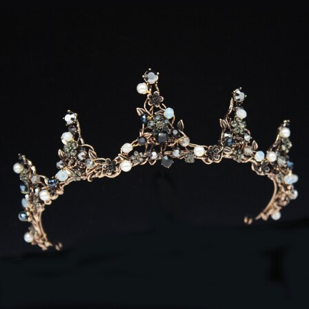 Vintage Baroque Bridal Tiara Crown Bride Crystal Queen King Crown Wedding Hair Jewelry Accessories Women Pageant Prom Headpiece: Baroque 07