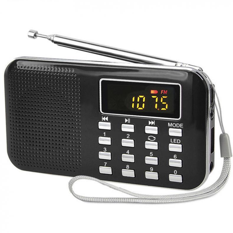 Radio FM portátil, Radio FM dab, radios portátiles am, fm, radyo, MP3, teléfono, reproductor de música, Soporte para tarjeta TF, Cargador USB de reproducción de disco U