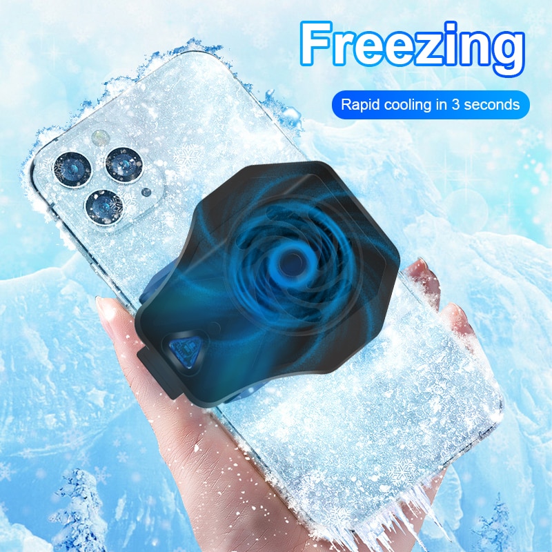 Universal Mobile Phone Radiator Gaming Phone Cooler Adjustable Portable Fan Holder Heat Sink For IPhone 12 Samsung Huawei Xiaomi