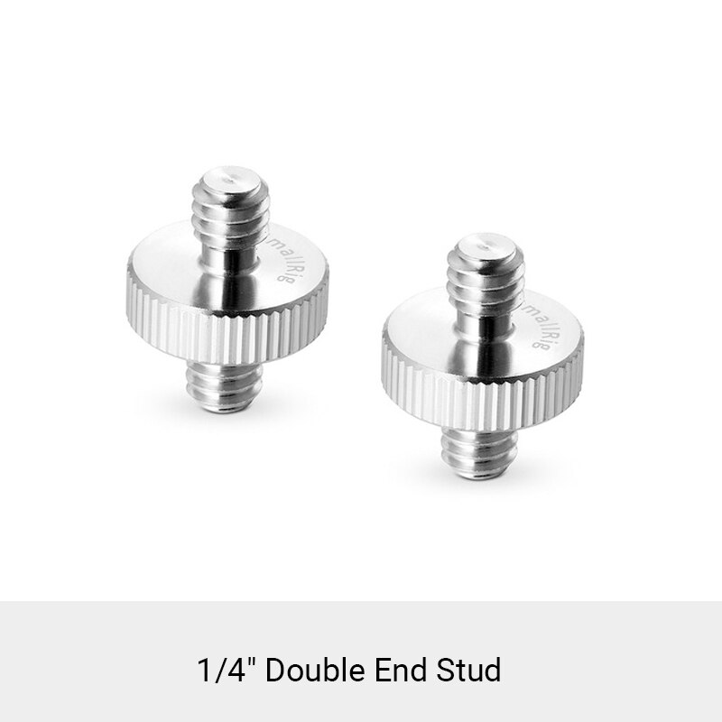 SmallRig 2pcs 1/4 inch Male to 1/4 inch Male Threaded Screw Adapter Camera Rig 828: Default Title