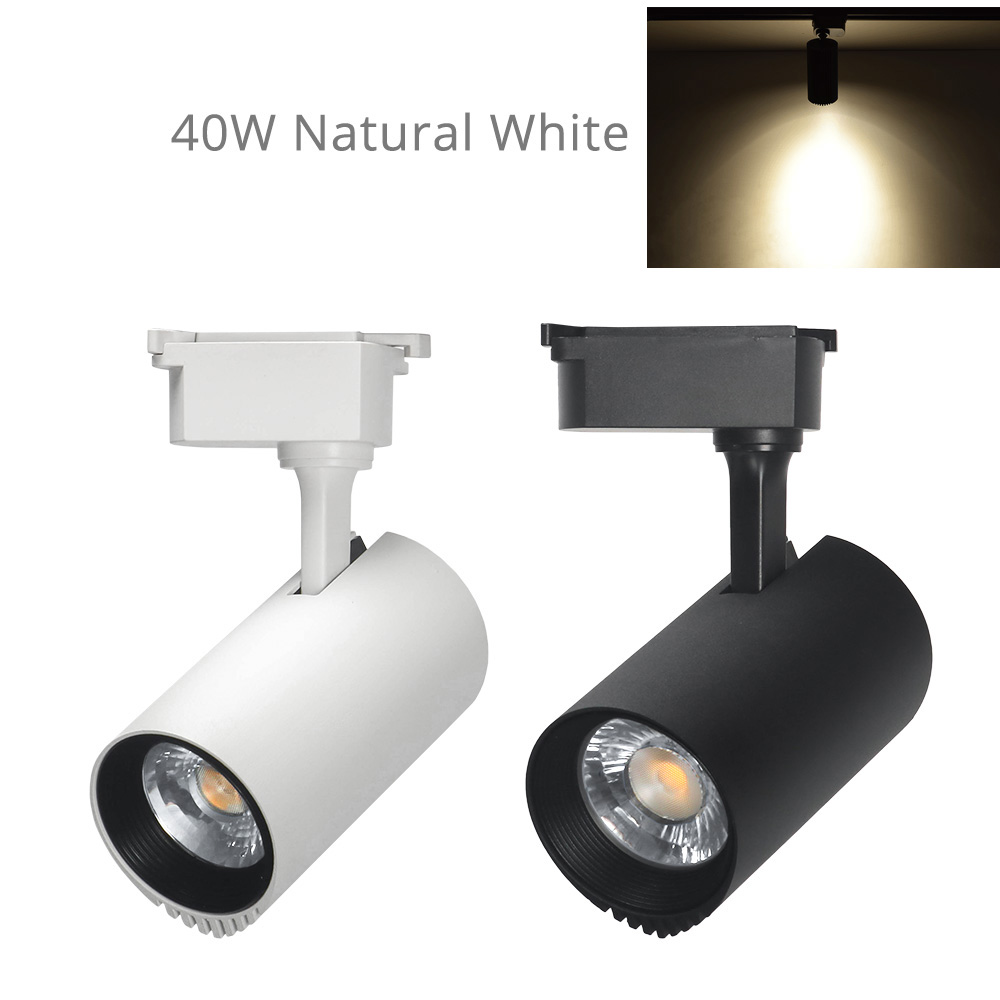Moderne Spoor Licht 40W LED Aluminium Rail Spots Lamp Kleding Winkel Winkel Showroom Rail Spot Light 110 V/ 220 V/230 V/240 V: 40W Natural White / WHITE