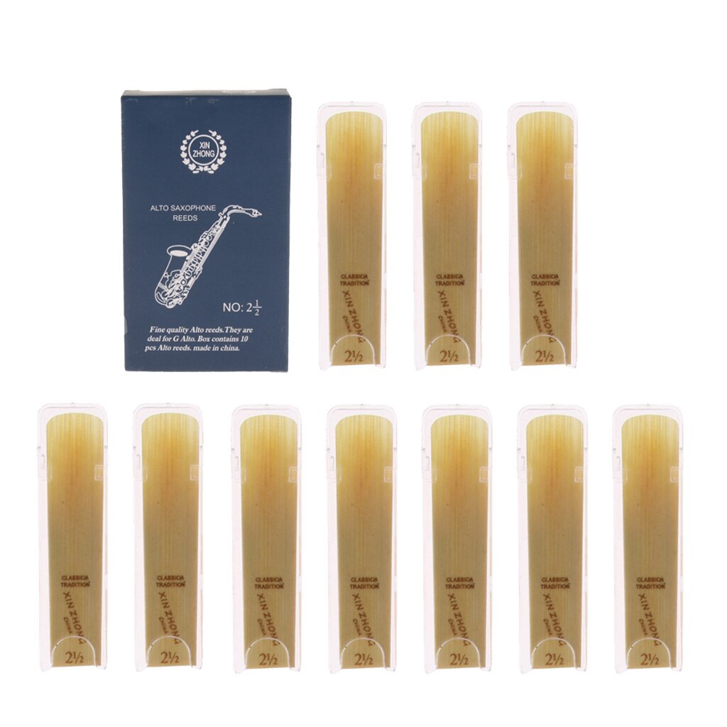 Pack/10pcs G Alto Saxophone Reeds Sax Replacement Parts 7cm
