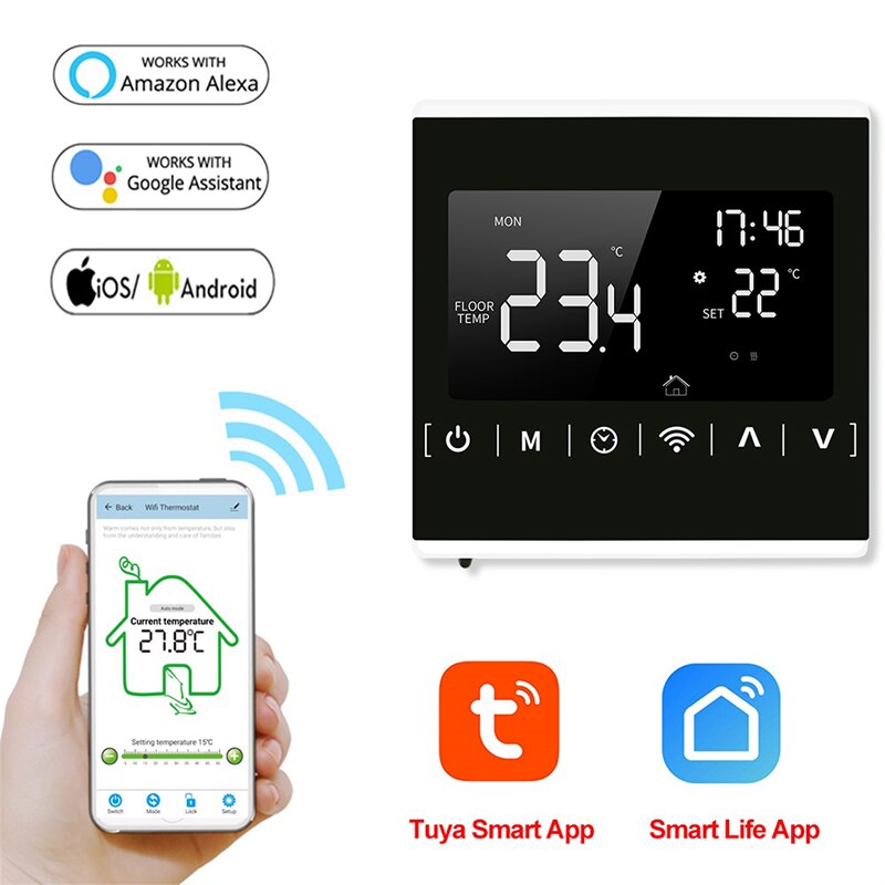 Smart Temperature Control System LCD Touch Screen for Electric Floor Heating Water/Gas Boiler Temperature Remote Controller