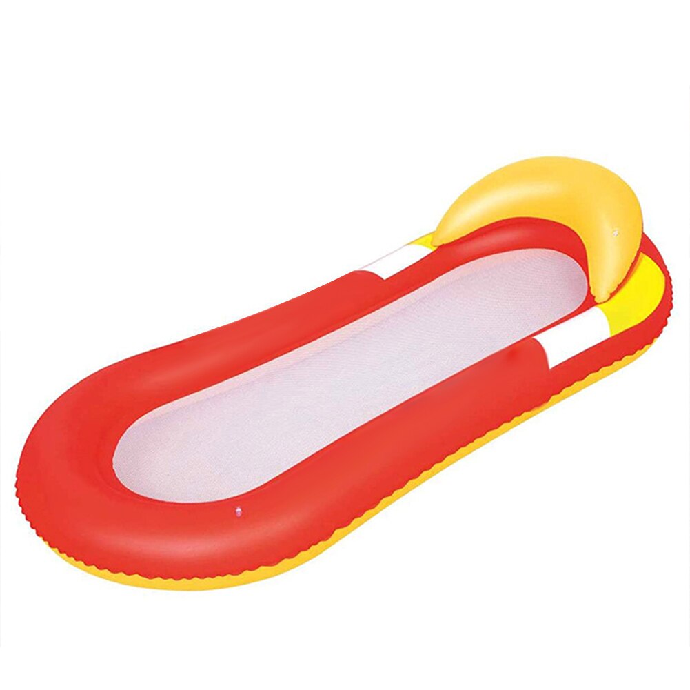 Matelas pneumatique 'best' avec filet bain de soleil matelas de natation gonflable pour piscine d'eau natation 889: Rouge