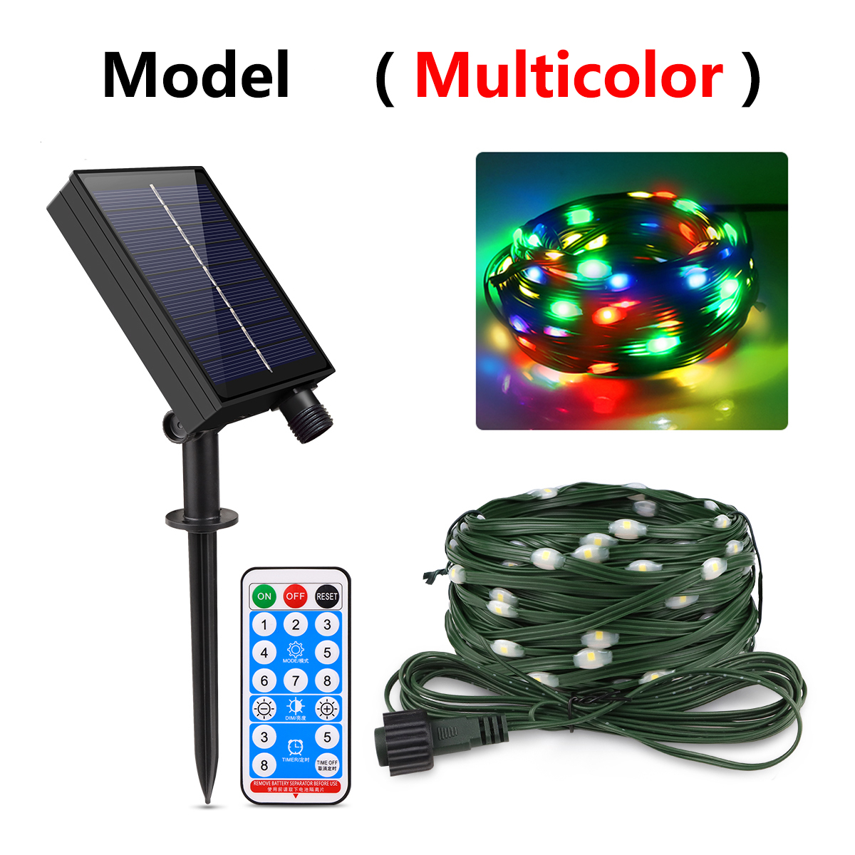 100M/50M/30M/20M/10M Outdoor Solar LED Light String Xmas Party Festoon Street Yard Wedding Garland Ambinet Decoration: ROSE / 11-15W