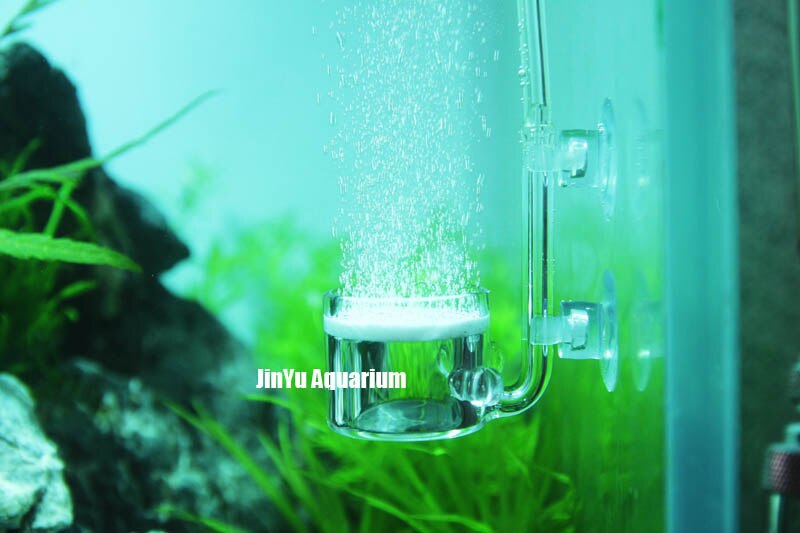 TNA Glas 2 in 1 CO2 diffuser verstuiver terugslagklep bubble counter aquarium water plant aquarium ADA stijl